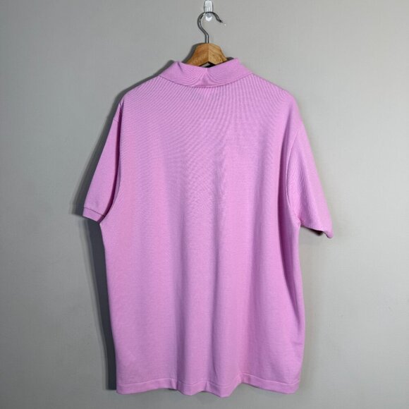 Lacoste Short Sleeve Polo Shirt Men's 7 XXL Pink Classic Fit Preppy Designer NWT - Picture 3 of 12
